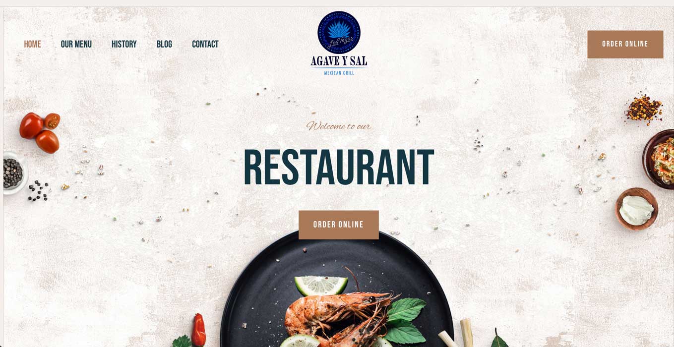 Agave y Sal website preview, a Rank.Vegas work sample