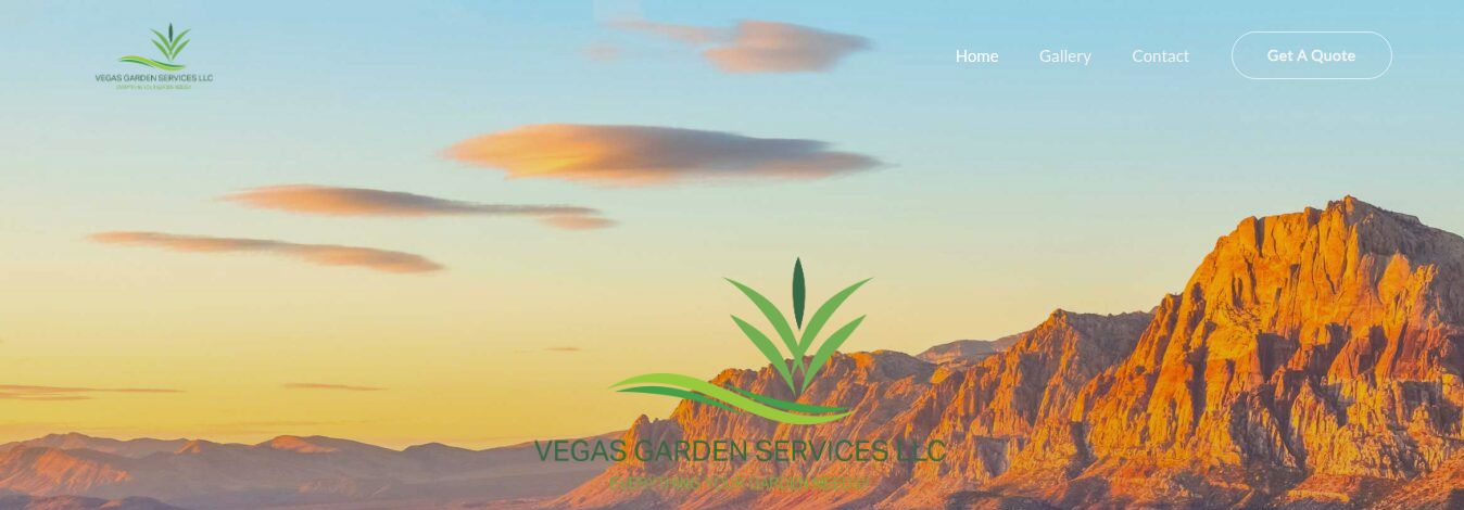 Vegas Garden Services website preview, a Rank.Vegas work sample